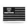 Rico Industries NFL Football Las Vegas Raiders Alternate 3' x 5' Banner Flag Single Sided - Indoor or Outdoor - Home D&eacute;cor