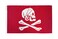 AZ FLAG - Pirate Henry Avery Red Flag - 3x5 Ft - 100D Polyester Skull Pirates Banner with Two Metal Grommets - Fade Resistant - Vivid Colors - 3' x 5' Feet - 150x90 Cm