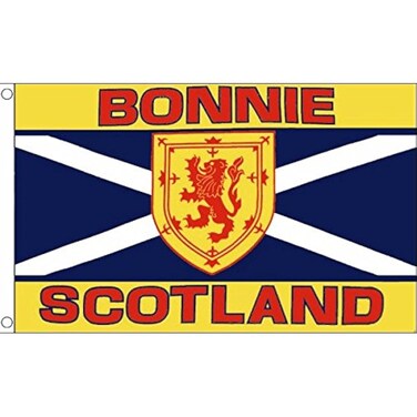 AZ FLAG - Bonnie Scotland Flag - 2x3 Ft - 100D Polyester Scottish Banner with Two Metal Grommets - Fade Resistant - Vivid Colors - 2' x 3' Feet - 90x60 Cm