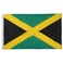 SYII Jamaican Flag 3x5 Feet, Jamaica National Flags with 2 Brass Grommets and Embroidered Sewn Stripes, Heavy Duty Polyester Outdoor Banner
