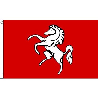 AZ FLAG - Kent County Flag - 2x3 Ft - 100D Polyester County Of Kent - England Banner with Two Metal Grommets - Fade Resistant - Vivid Colors - 2' x 3' Feet - 90x60 Cm