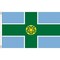 AZ FLAG - Derbyshire County Flag - 3x5 Ft - 100D Polyester County of Derbys. - England Banner with Two Metal Grommets - Fade Resistant - Vivid Colors - 3&#39; x 5&#39; Feet - 150x90 Cm