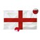 England flag British Flag 3x5FT -(90x150cm) Sewn Stripes Outdoors Indoors St George's Cross flag United Kingdom flag 210D Heavy Duty Polyester Flags Brass Grommets(England Flag)
