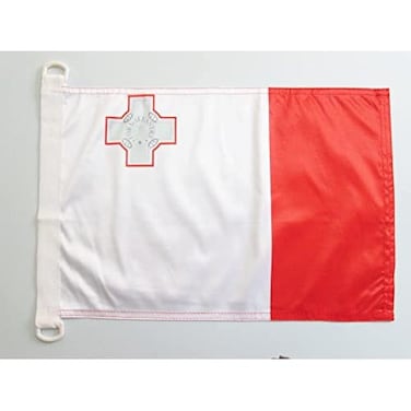 Malta NAUTICAL Flag 18'' x 12'' - Maltese flags 30 x 45 cm - Banner 12x18 in for boat - AZ FLAG