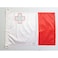 Malta NAUTICAL Flag 18'' x 12'' - Maltese flags 30 x 45 cm - Banner 12x18 in for boat - AZ FLAG