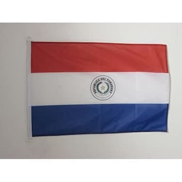 Paraguay NAUTICAL Flag 18'' x 12'' - Paraguayan flags 30 x 45 cm - Banner 12x18 in for boat - AZ FLAG