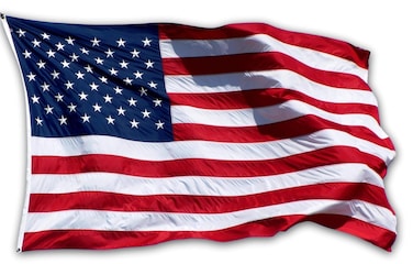 US Flag Factory - 6x10 FT US American Flag (Embroidered Stars, Sewn Stripes) Outdoor SolarMax Nylon Flag - Made in America - Premium Quality (6x10 FT)