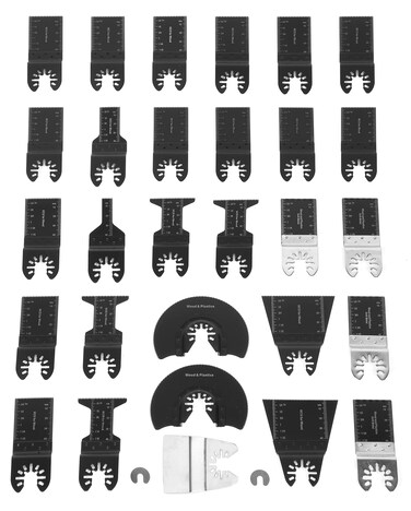 WEN MTB031 31-Piece Oscillating Multi-Tool High Carbon Steel and Bi-Metal Assorted Blade Set