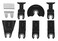 WEN MTB008 8-Piece Oscillating Multi-Tool High Carbon Steel Wood Blade Set