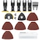 35PCS Oscillating Saw Blades BOVONO Univertsal Oscillating Multitool Titanium Saw Blades Kit for Cutting Wood, Metal, Nail Screws, and Plastic Quick Release Oscillating Tool Blades Fit Multiple Models