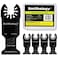 Smithology Carbide Oscillating Saw Blades &ndash; 5 Pcs Metal Cutting Multi Tool Blades for Hard Metal, Nails, Screws, Carbide Oscillating Tool Blades, SMTOCB02-5