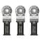 Fein Starlock E-Cut Universal Saw Blade - Precision Cutting for Wood, Drywall &amp; Plastics, Bimetal with Wavy Universal Teeth, Narrow Waisted, 1-1/8" Width, 2-1/8" Length, 3-Pack - 63502222270