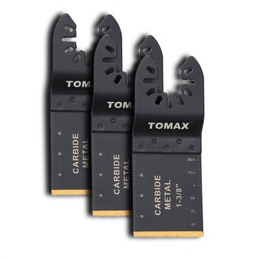 3 PCS Carbide Teeth Oscillating Multitool Quick Release Oscillating Saw Blades Fits Fein Multimaster, Porter Cable, Black&amp;Decker, Bosch Craftsman, Ridgid, Makita, Milwaukee, Dewalt, and More