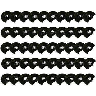 CNBTR Universal Oscillating Multitool Semicircle Saw Blades 87mm OD High-Carbon Steel with Countersunk Head Set of 50