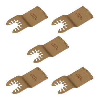 CNBTR 5PCS Multitool Precision Quick Release E Type Carbide Oscillating Tools 75x33mm