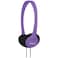 Koss KPH7V Portable On-Ear Headphone with Adjustable Headband - Violet