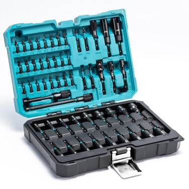 LIBRATON 54PCS Magnetic Nut Driver Set, Impact Drill Driver Bit 1/4", Metric &amp; SAE Nut Driver for Impact Drill, Socket Adapters, Screwdriver Bits, Quick-Release Extension, Wing Nut Driver, Storage Box