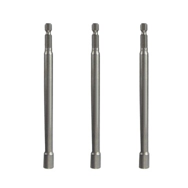 XMHF 3Pcs H8 8mm Driver Hex 150mm/6inch Extra Long H8 Magnetic Nut Driver Setter, Dark Gray