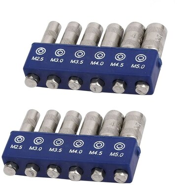 LDEXIN 12 Pcs Power Nut Driver Drill Bit Set, 5/32" Hex Socket Adapter Bolt Drivers Repairing Tool Kit M2.5-M5 for Quicker Change Chuck, Electric Screwdriver, Hand Drill