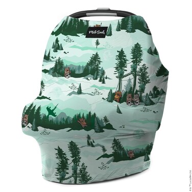 Milk Snob Star Wars Original 5-in-1 Cover - Nursing Cover for Breastfeeding - Baby Car Seat Cover, Carseat Canopy &amp; Stroller - Essential All-in-One Cover - Gift for Mom, Baby (Endor Escape)