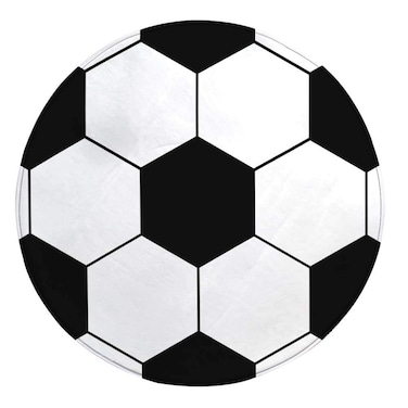 SUNONE11HKA Sport Fans Football Designed Round Mat Area Rug Floor Carpets for Nursery Bedroom Kids Room Living Room Decorations Radius 15.7"= Diameter 31" (Football)