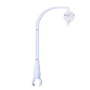 Accfore 23 inch Baby Crib Mobile Bed Bell Holder Arm Bracket,The Claw Part can be Adjusted Width,DIY Toy Decoration,Mobile Arm for Crib(with Music Box)