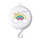 HLEEDUO Crib Mobile Motor, Music Box Spinner with 2 Modes（Turn &amp; Music,Turn Only, Volume Control,12 Lullabies,Portable Sound Machine Baby Sleep,Battery Operated
