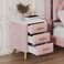 Uneeruiqy Nightstand, One Size, Pink