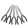 HYDDNice 5PCS Long Needle Nose Pliers Set 45/90-Degree Angle, Straight,Curved Pliers,O-Shape Clamp Long Nose Pliers