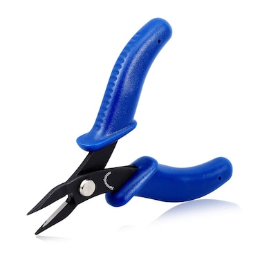 SPEEDWOX Mini Chain Nose Pliers Needle Nose 4 Inches Flat Smooth Jaw Pliers Miniature Pliers Micro Pocket Plier Small Jewelry Making Bending Wire Work Craft Beading Hobby Tools