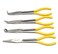 11 Inches Long Nose Pliers Set, 4 Pack Long Needle Reach Pliers 90 Degree 45 Degree Straight Circle