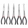 QISF 5 Piece Long Reach Pliers Set - 11Inch Long Needle Nose Pliers Sets Include Straight, 25, 45, 90-Degree Angle and Circle Pliers - Permits Access to Most Confined or Hard-to-Reach Narrow Areas