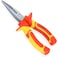 6 Inch Insulated Handle Long Nose Electrician Pliers R'deer VDE 1000v Cr-V Industrial Level Needle Nose Side Cutting Tool