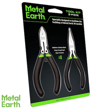 Fascinations Metal Earth Enhanced Design 2-Piece Tool Kit - Clippers - Needle Nose Pliers