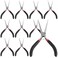JOIKIT 10 Pack 6 Inch Extra Long Needle Nose Pliers, Mini Precision Needle Nose Pliers Set Repair Tool for Wire Wrapping, DIY Crafts, Electronic Repair