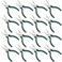 ZOENHOU 16 PCS 6 Inch Spring Loaded Needle Nose Pliers with Side Cutter, Professional Precision Long Nose Pliers with Side Cutting for Cables Clamping Pinching