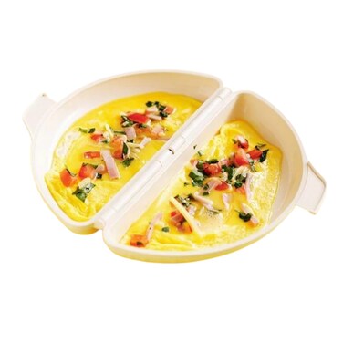 KUJOBUY Microwave Omelet Maker Egg Omelette Maker Pan Easy Breakfast Cooking Over Easy Egg Cooker Omelet Microwave Fast Egg Maker Scrambled Egg Cooker Poacher Kitchen BPA Free Frittatas