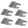 CNBTR Silver 52mm Width Stainless Steel Oscillating Tool Quick Release Flexible Scraper Blade Multi Tool Set of 5