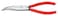 KNIPEX Long Nose 40 Angled Pliers w/out Cut, Red