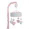 NoJo &ndash; Sugar Reef Mermaid Whimsy Musical Mobile, Nursery Crib Changing Table Musical Mobile &ndash; Aqua and Pink Shells and Star Fish