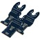 Acroma 3-Piece Carbide Tooth Oscillating Multitool Blades, Superb 0.04&rdquo; (1.0mm) Thickness, Built for Hardened Materials - Thick Metal, Stainless Steel etc. BMT50003