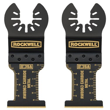 Rockwell RW8963.2 Tools Sonicrafter Oscillating Multitool Extended Life Carbide End Cut Blade (2 Pack), 1-3/8