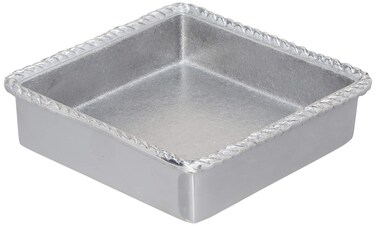 Mariposa Rope Napkin Box With Insert Silver Small