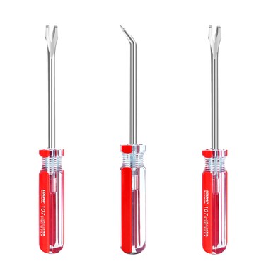 VERCCA Tack Lifter Staple Puller Nail Remover 3 mm V Tip Nail Staple Rivet Tack Puller Upholstery Screwdriver Tool 3pcs