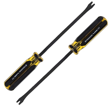 Bonsicoky 2PCS 9.6" Nail Pullers, Manual Tack Puller, Staple Remover Screwdriver Tool For Upholstery, automotive trim, bicycle tire remove, Hard to Remove Nails