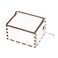 Elanze Designs Vintage Style Hand Crank 2 x 3.5 Inch Wooden Music Box, Classic White Finish, Plays Tune You Are My Sunshine
