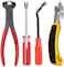 Alimtee 4Pcs Upholstery Staple Remover Tools Set Including End Cutting Pliers Staple Puller Tack Lifter Carpet Remover Fastener Remover for Furniture Floor Wall Car Photo Frame