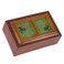 Cottage Garden May God Grant You Always Woodgrain Rope Trim Jewelry Music Box Plays Irish Lullaby