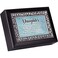 Cottage Garden Daughter You are Loved Classic Black Clear Jeweled Music Box Play Wonderful World