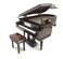 SHTWX Piano Music Box with Bench and Black Case Musical Boxes Gift for Christmas/Birthday/Valentine's Day, Melody Spirited Away